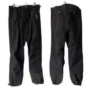 Helly Hansen Equipe Waterproof Pants Women S/M Black Breathable Mesh Lined Nylon